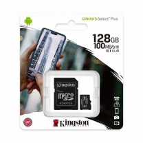 obrázek Paměťová karta Kingston Canvas Select Plus 128GB, class 10, 100MB/s UHS-I + SD adaptér