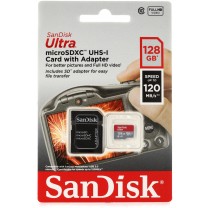 obrázek Paměťová karta SanDisk Ultra microSDXC 128GB 120MB/s+ SD adaptér 