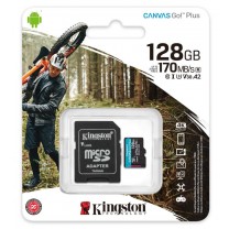 obrázek Paměťová karta Kingston Canvas Go! Plus MicroSDXC 128GB UHS-I U3 (170R/90W) + SD adaptér 